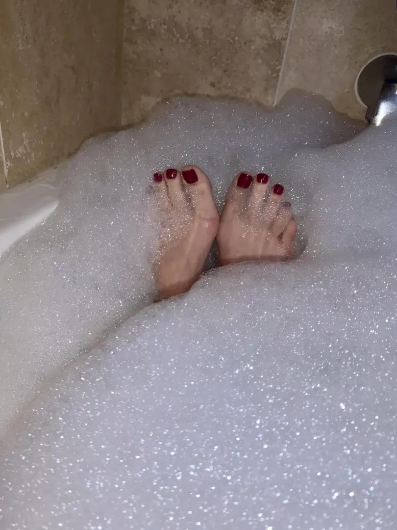 These soles are gonna be sooo soft after this soak 🥰 posted by lexismith7673