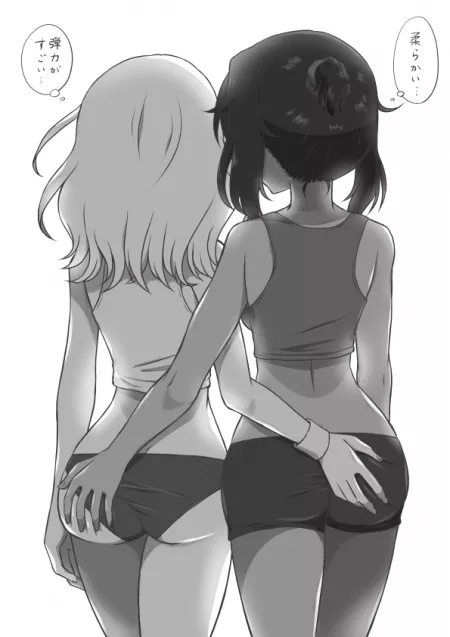 They are grabbing stuff [Girls Und Panzer] by Badamon98