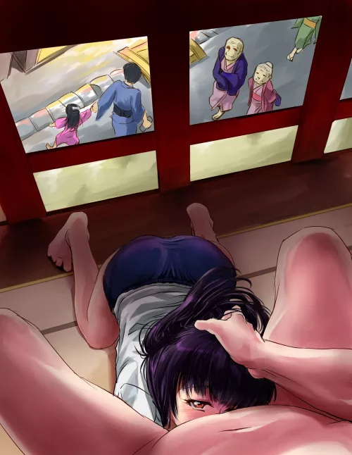 They can see her ass from the street by LucMerenda80