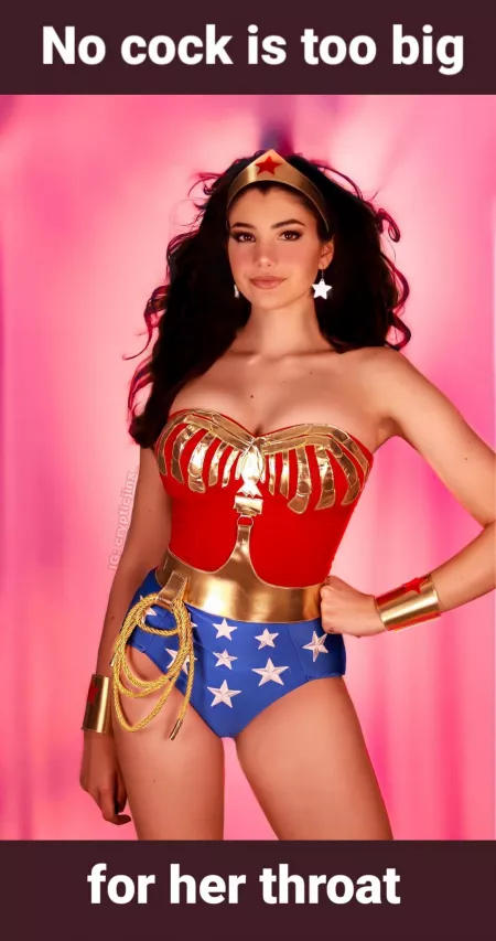 They don't call her Wonder Woman for nothing! by sissypornoslut