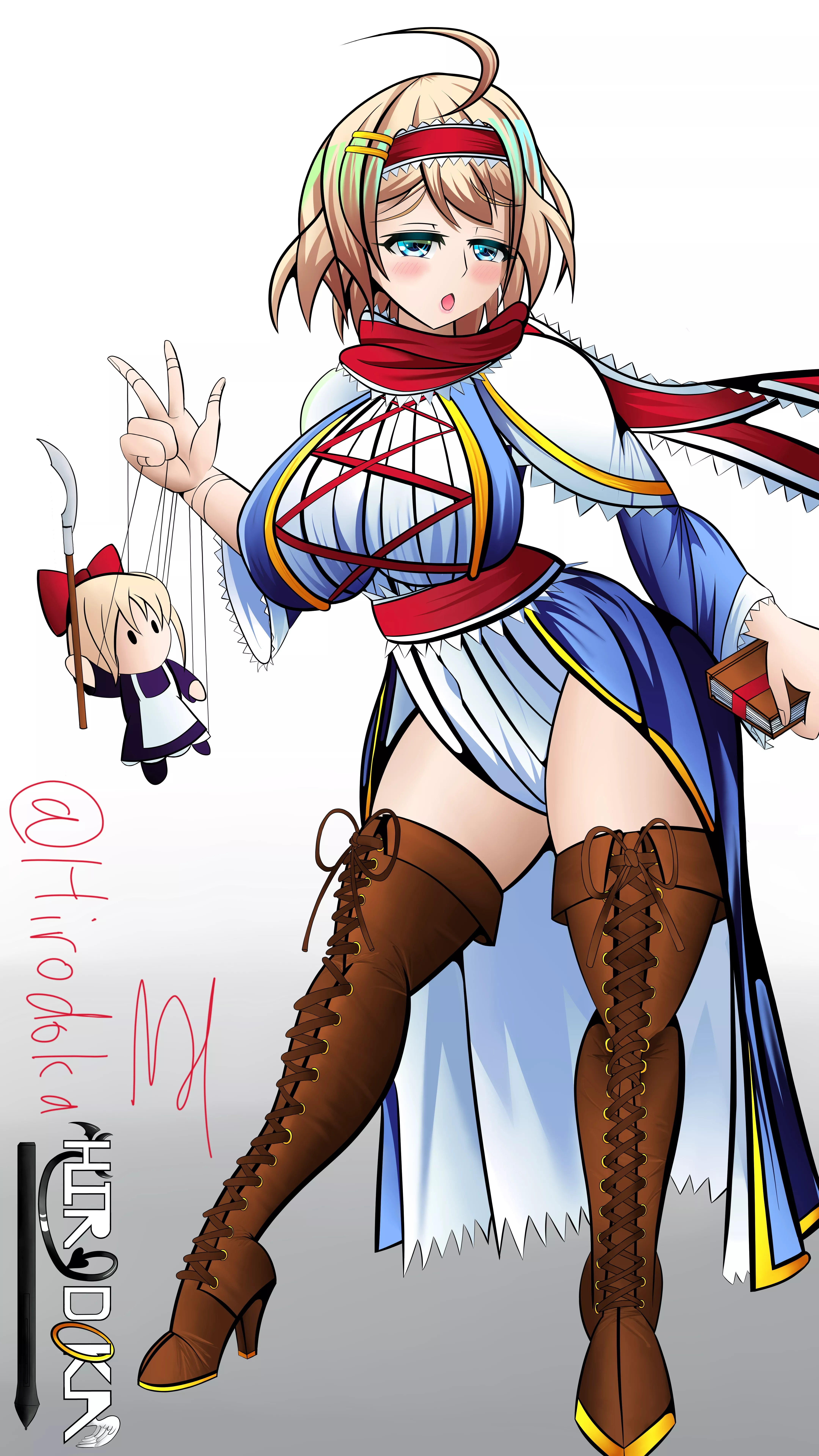 THICC Alice Margatroid (art by me) posted by akibataku39