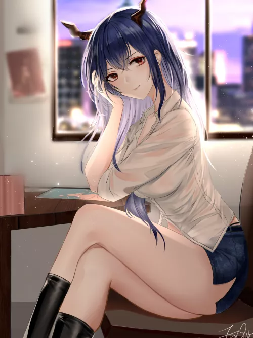 Thicc Ch'en [Arknights] by Wonogiri