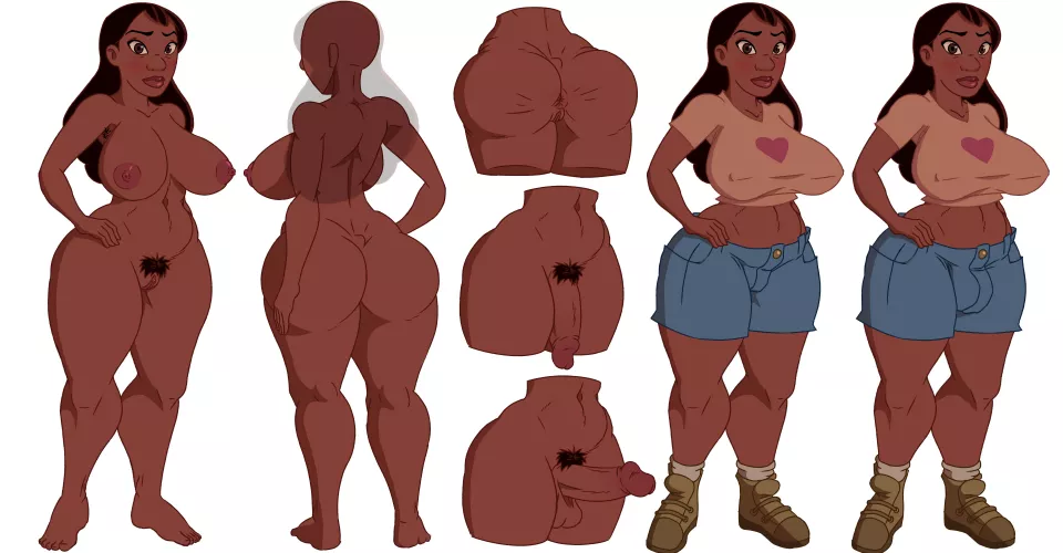 Thicc Nani character sheet+futa (Chris Bryer) by KingVego