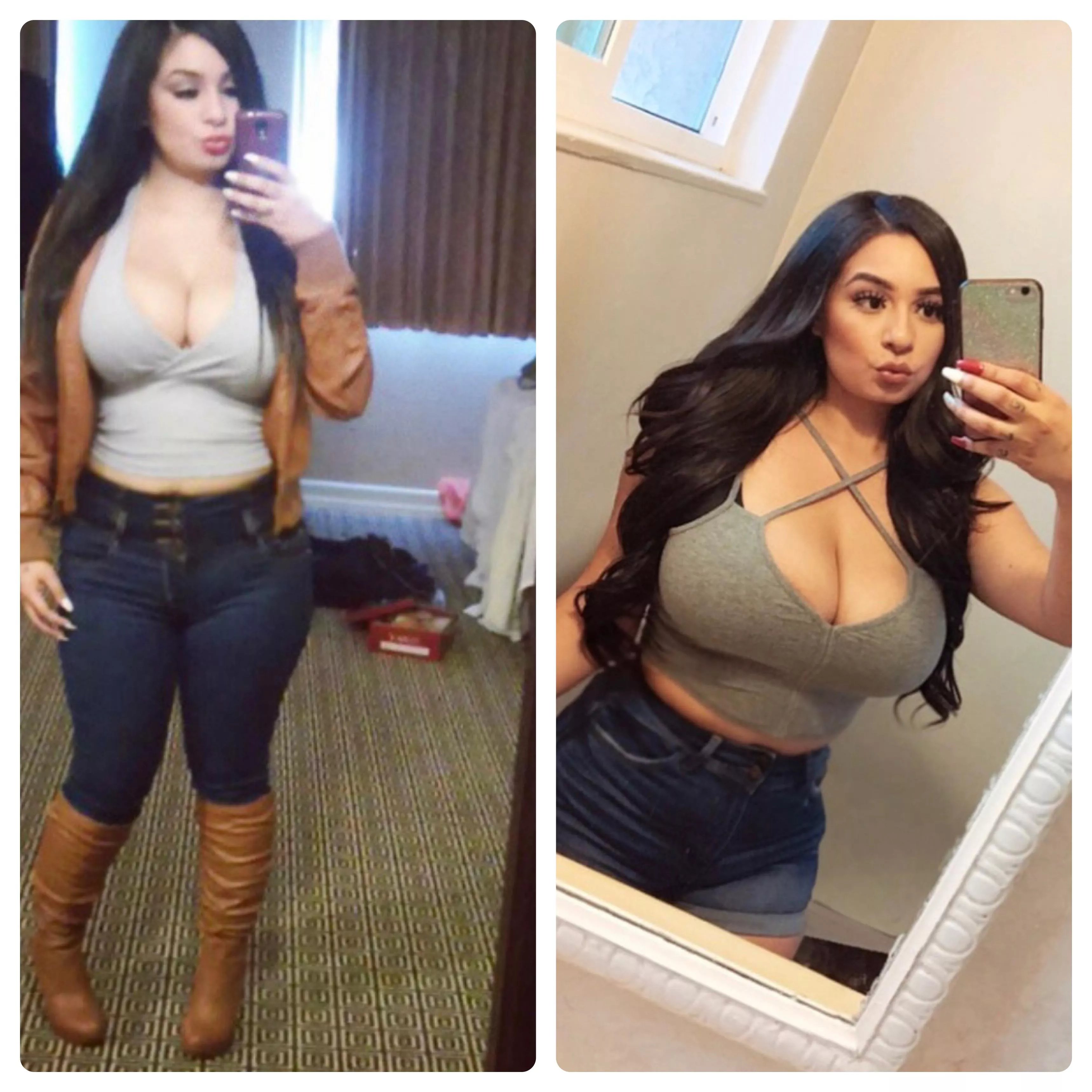 Thick Latina becomes huge busted milf posted by txxxposter