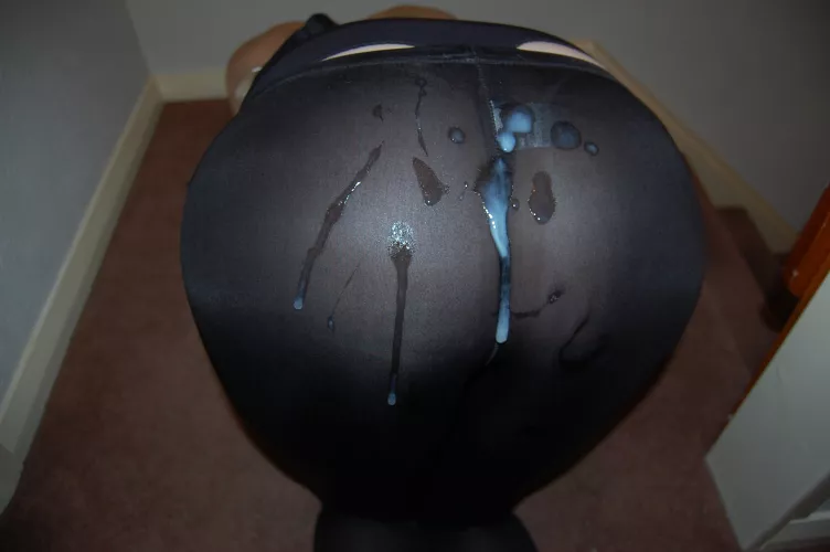 Thick load on her see-through leggings by CumOnDaisysPanties