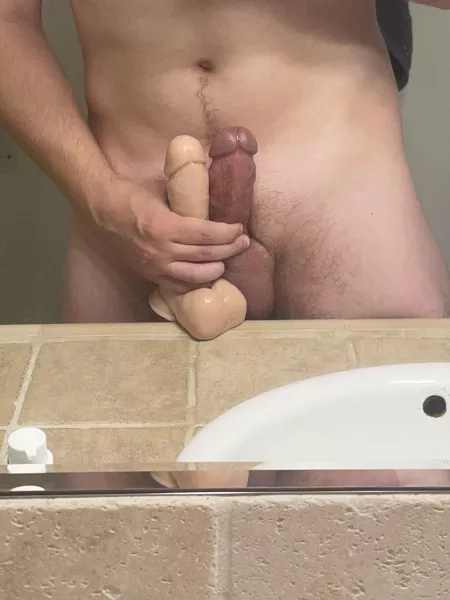 Thicker than my gf’s 5.5” girth dildo by ExaminationCalm5298