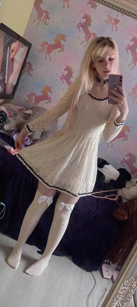 Thigh socks with bows ♡ by littlepepperpeach