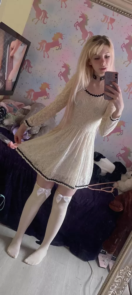 Thigh socks with bows ♡ by littlepepperpeach