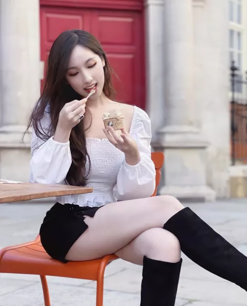 Thighs and ice cream by Majestic_Painter8660