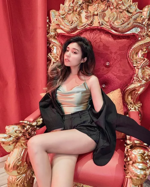 Thighs on show by Majestic_Painter8660