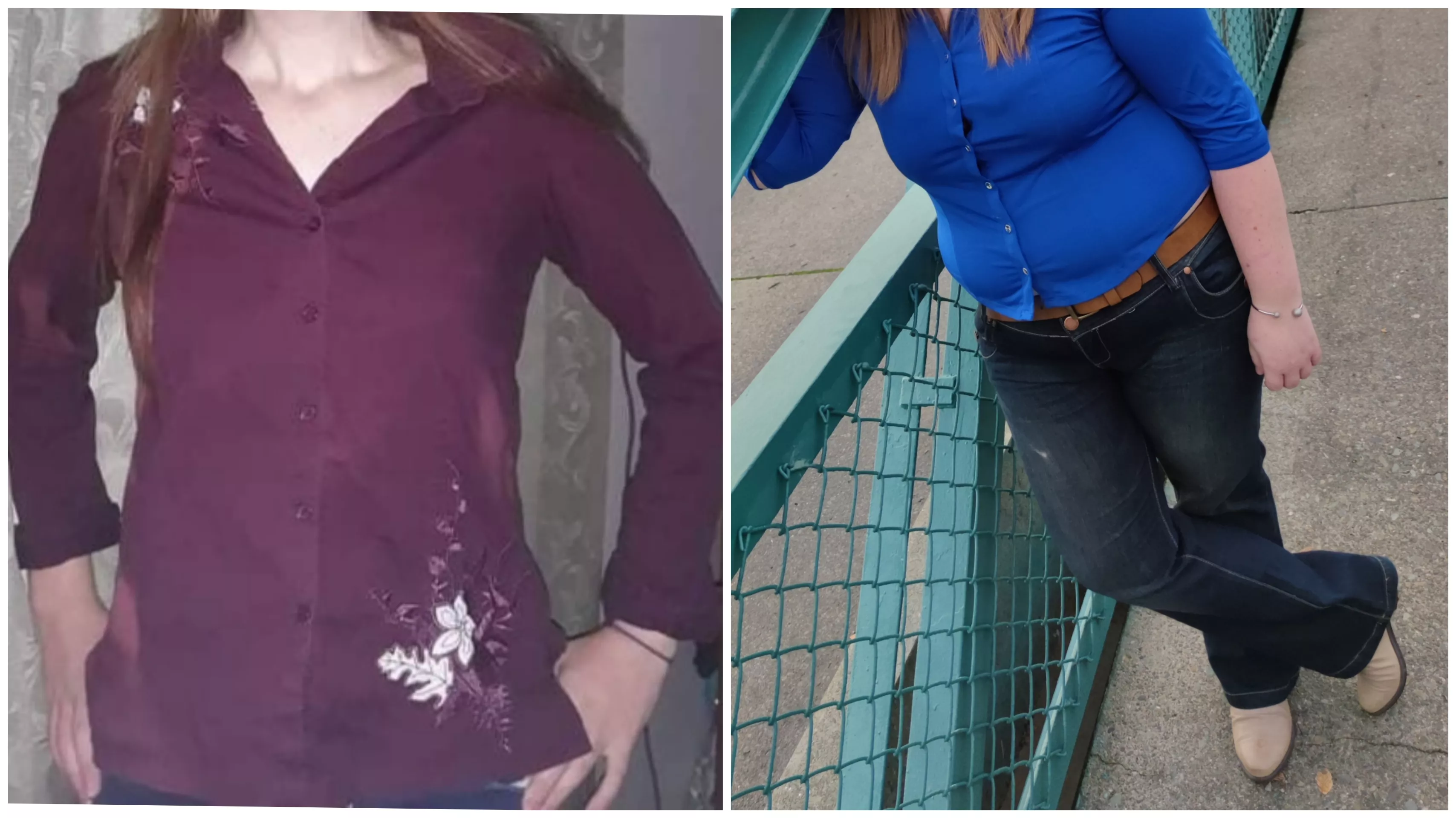 Think I looked better in button up shirts then or now? posted by oxCloverxo