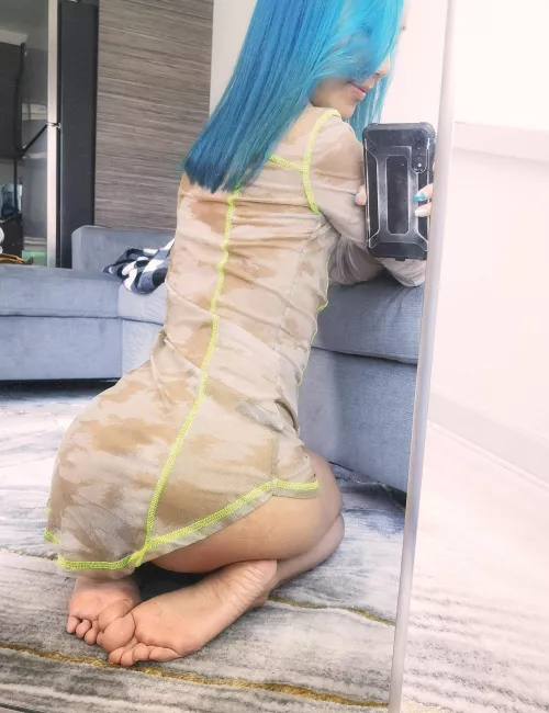 Think I'd look cute on top of you in this mesh dress? by MoodyRina