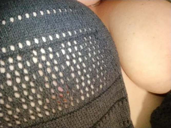 Think my sweater is a little see through 🤭 by CherryPeaks