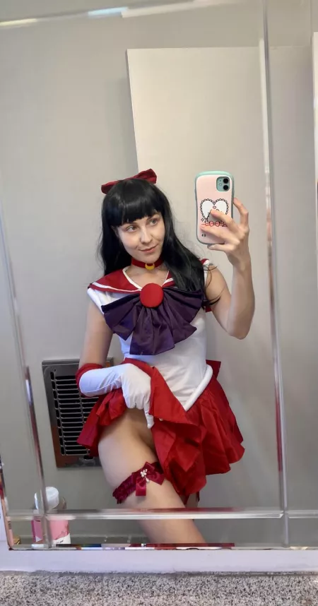 think you’ll approve o[f] what Sailor Mars has under her dress? 🌙 🖤 by TeslaPrincess69