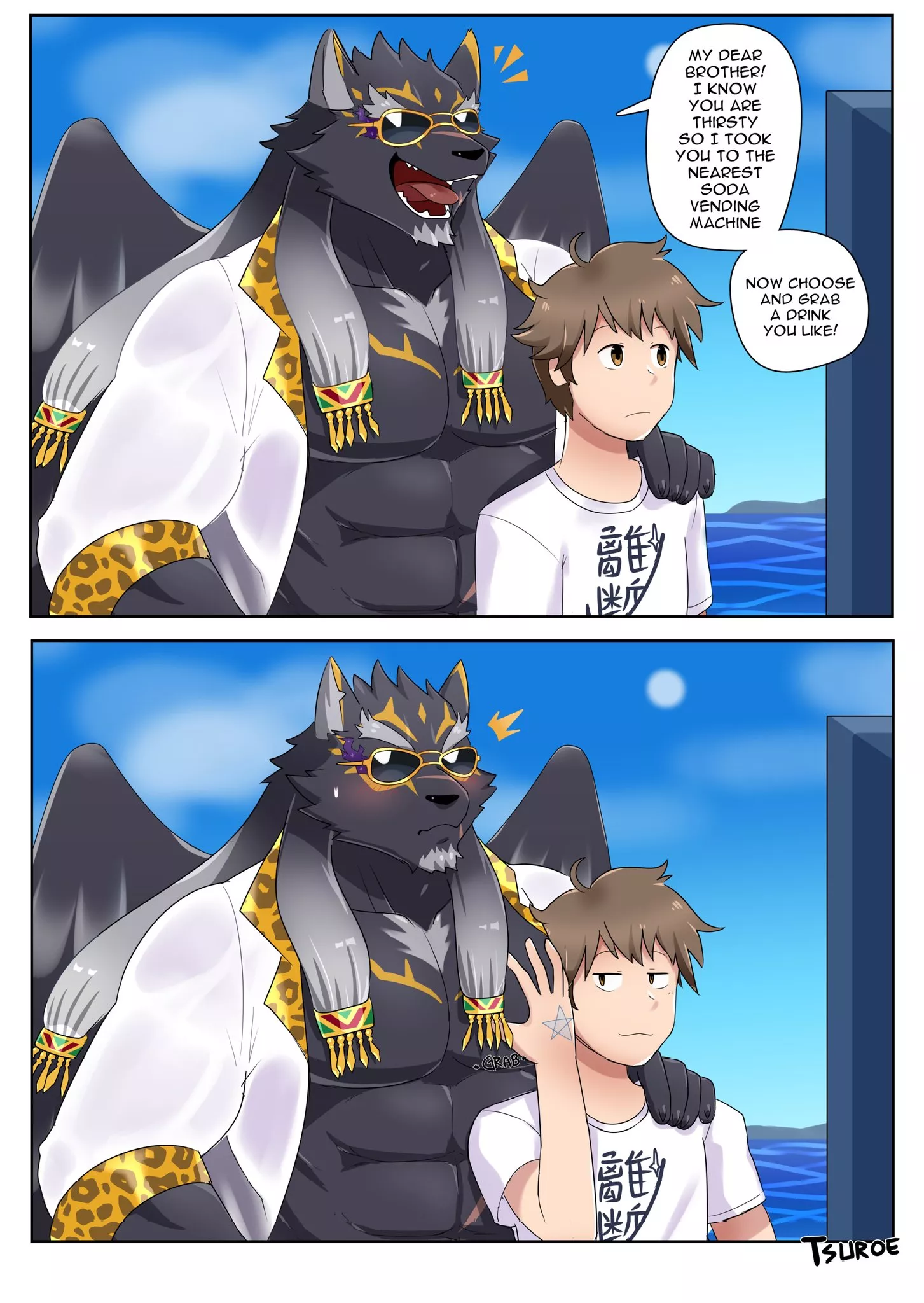 Thirsty (Tsuroe aka @chuurow) posted by SilentlyRosy