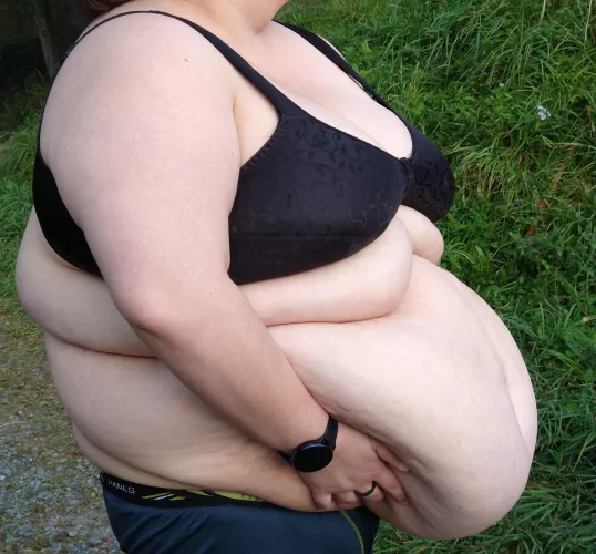 This belly is so heavy....anyone wanna hold it for me? by fatandhotforyou