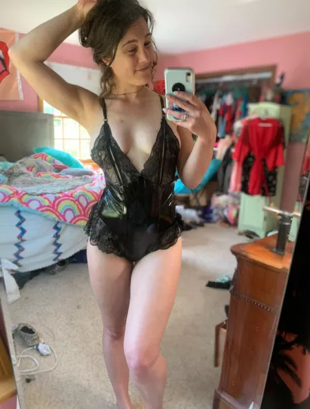 This bodysuit is giving me major cute Domme vibes by TheAveryOConnor