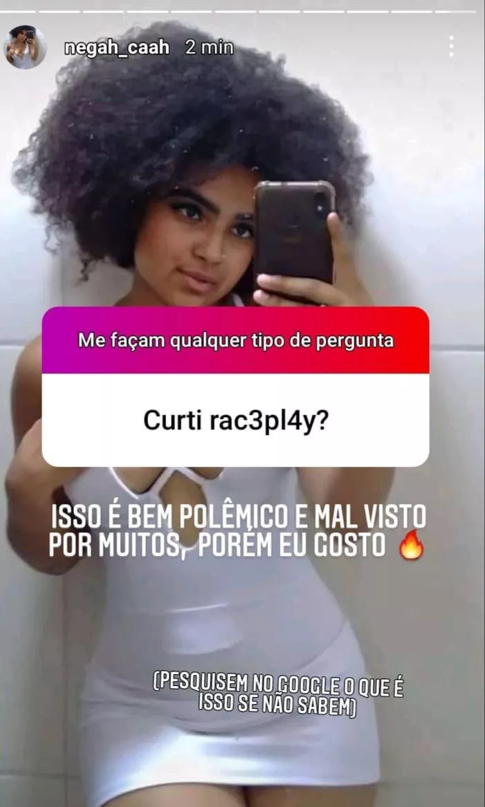 this brazilian bitch said she liked raceplay on Instagram posted by MapUpper197