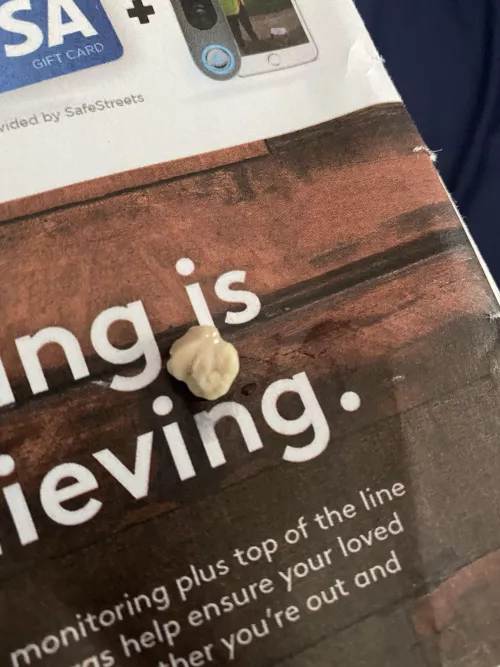 This came out of nowhere and if I didn’t know any better, I would’ve thought it was a tooth. by emma-mema