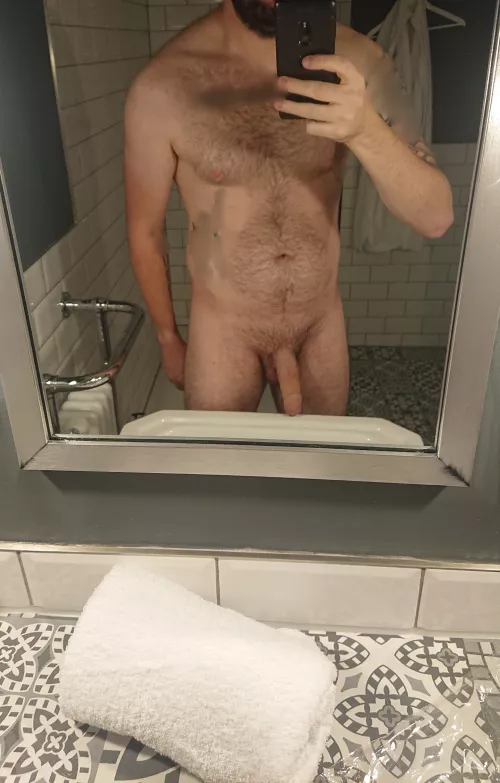 This hotel had beard oil in the bathroom. Have to love beard respecting Hotel. Where's my boner oil? by MrYdSc