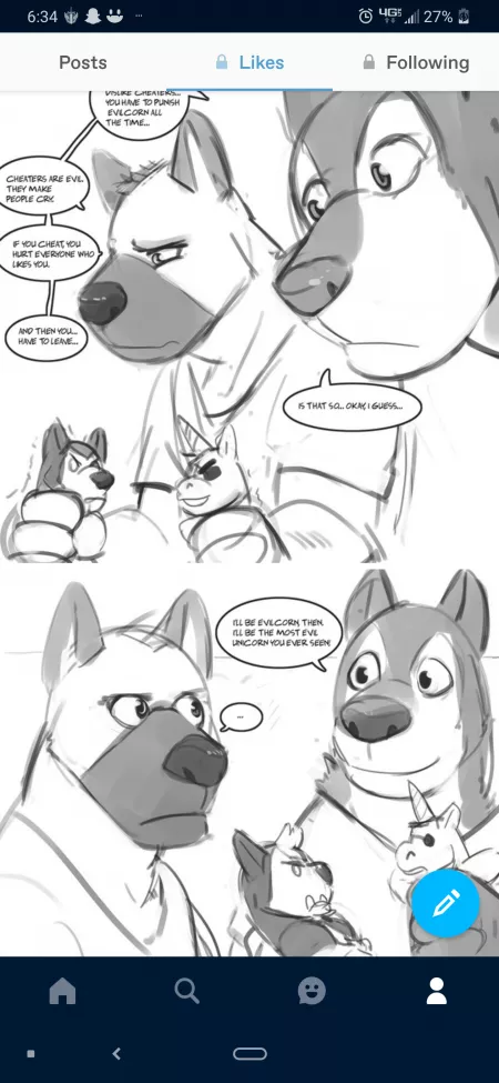 This is a side story i found on tumblr. Is there a full story comic and where would i find it?? by WolfKingFist