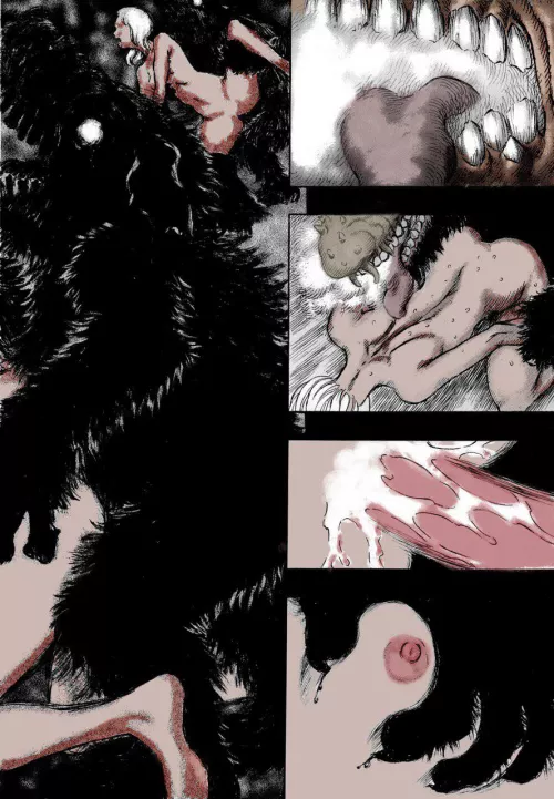 This is from the manga Berserk. But gosh it looks so much better after I colored it by Electronic_Chip_6311
