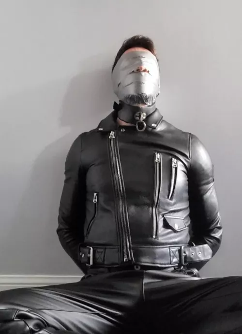 This is how he stays until I finish my work. by 247BallGagged