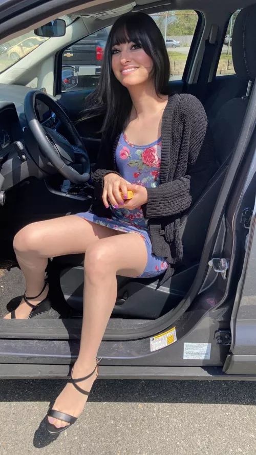 This is how I sit waiting for the pump to stop. Maybe I should the close door. by PrestigiousHotWife