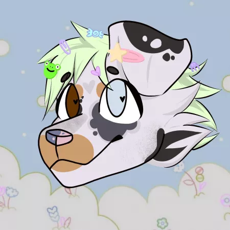 this is my sona, frog the dog! can you guess his favorite animal? by threefourthslit