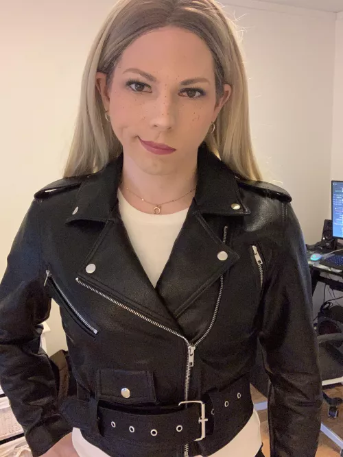 This jacket makes me feel so badass for some reason 🤍 by itsbabysienna