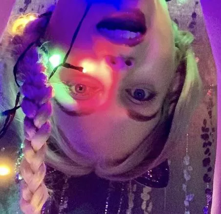 This kitty got tangled in the lights! posted by ittybittyprettykitt_