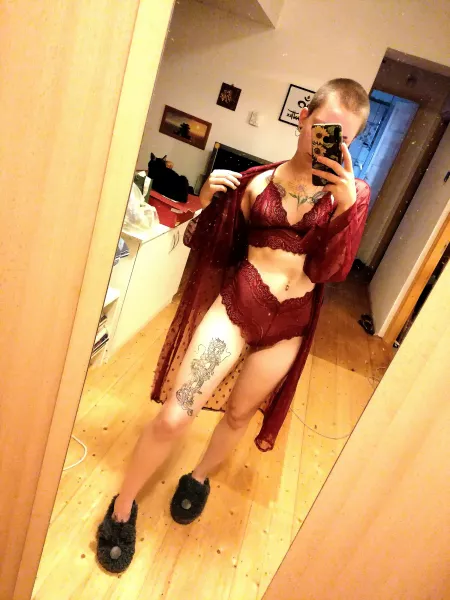 This lingerie is my favorite to sleep in!❤️ Would you sleep with me?💋💤 by baldbabyfans