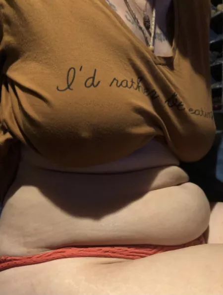 This little piggy ate all weekend, can you tell? by Melsgotfat