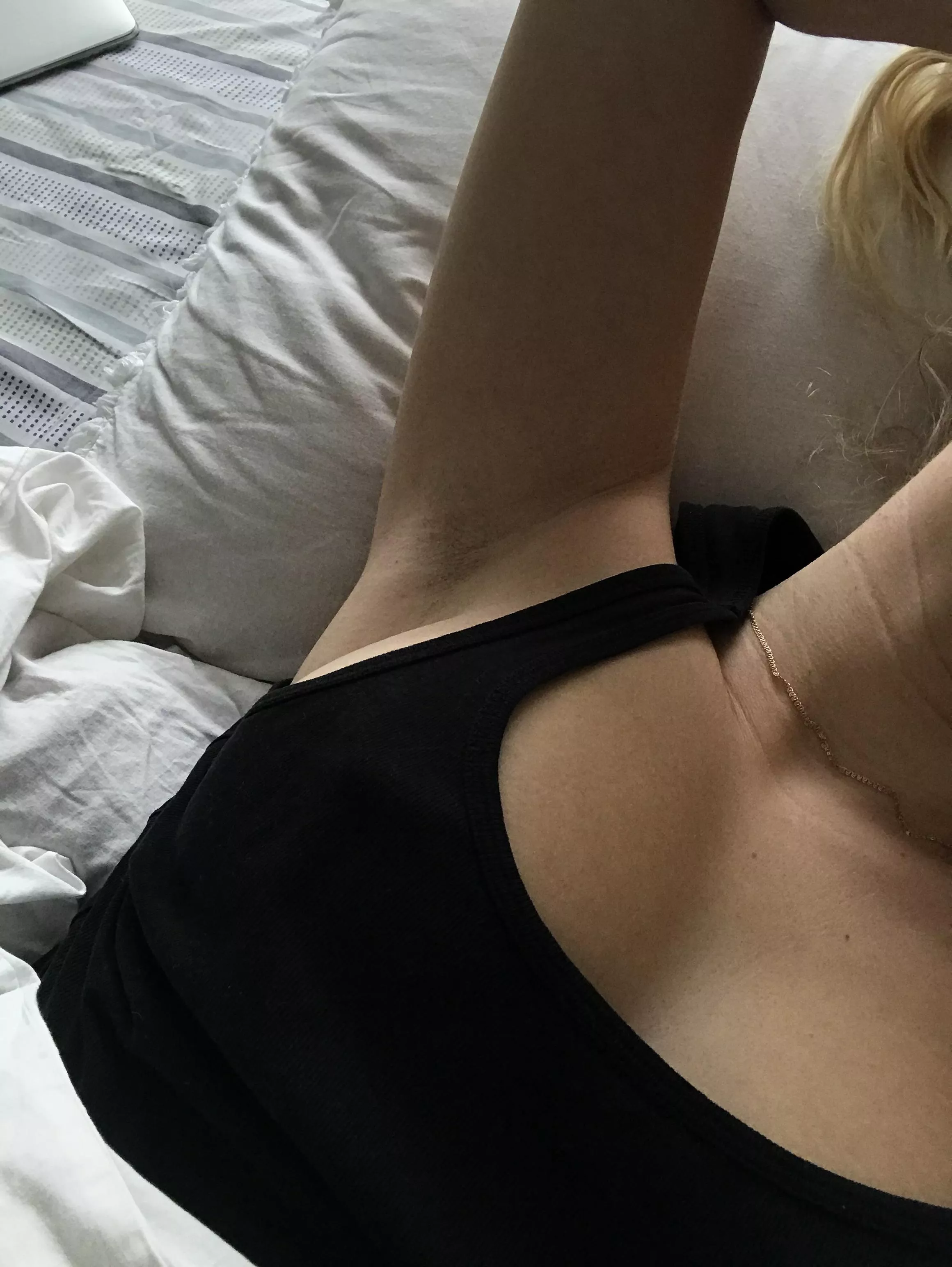 This perfect armpit wants kisses in the morning 😉 posted by YourGoddessFreya