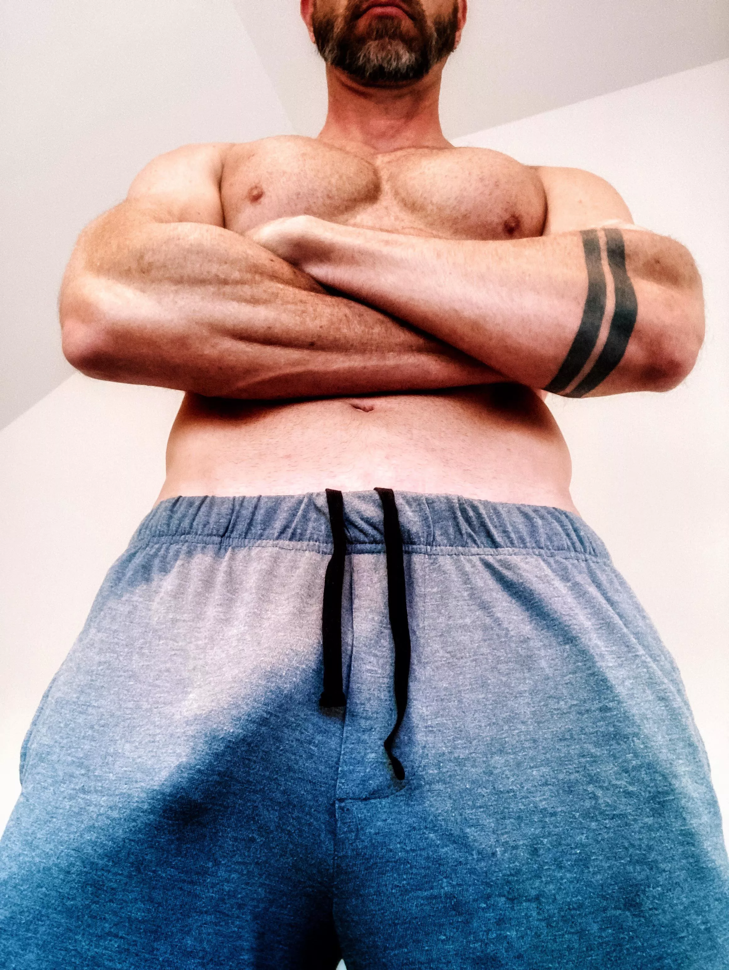 This picture is all about my bulg…ing forearms. posted by OmStudly