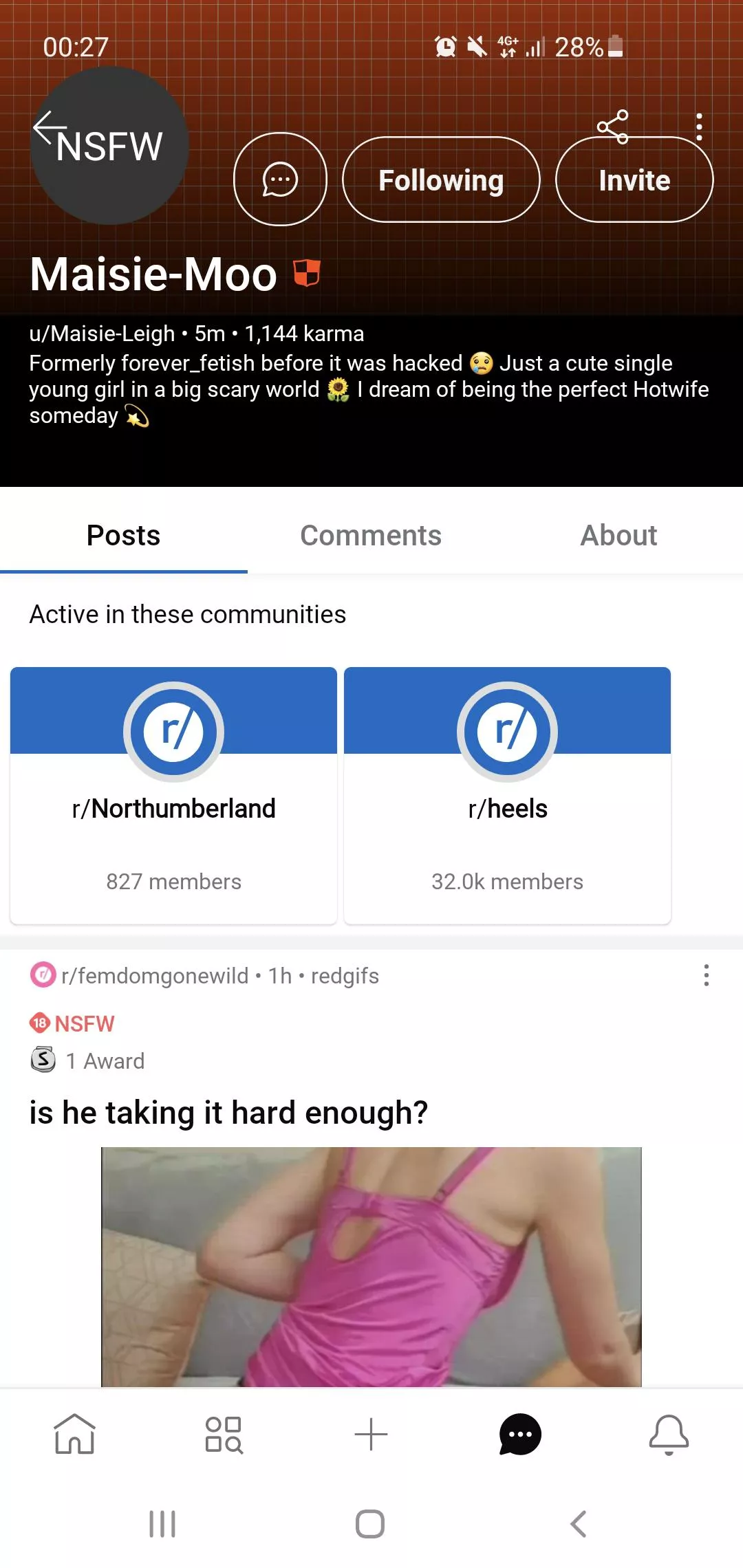 This profile is posting porn of myself without permission or verification please block and report posted by forever_fetish