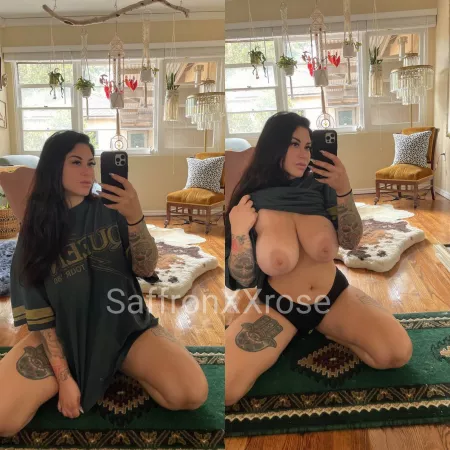 This shirt is like a magic portal to big boobs by SaffronXXrose