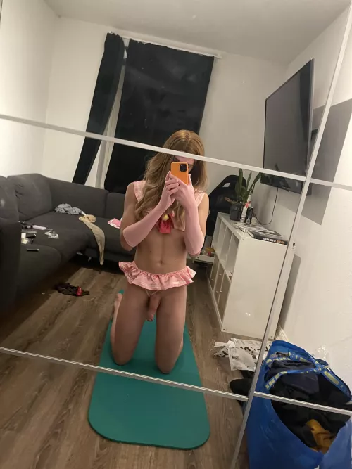 this sissy just got some new clothes and is so excited kik: sissytiffyx3 by Initiative_Familiar