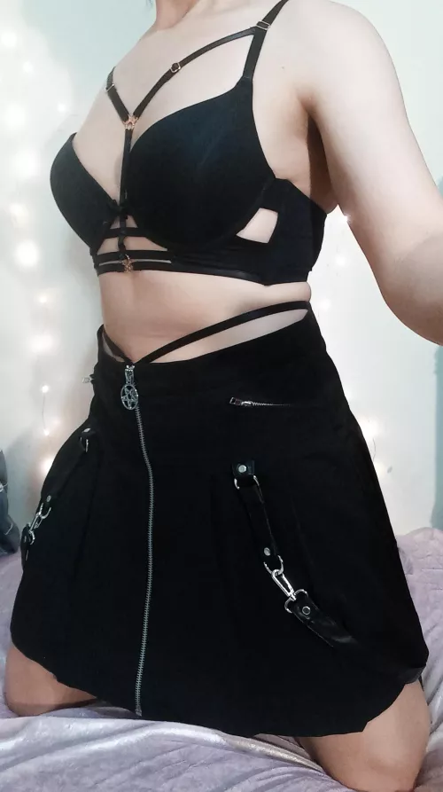 This skirt is too big since I started working out, but perfect for taking lewds.