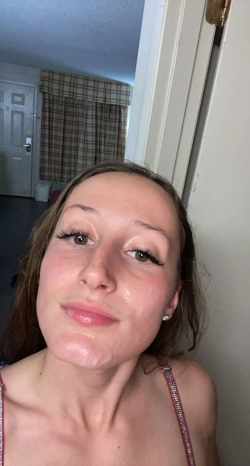 this slut has BBC cum all over her mouth posted by According_Mode_4715