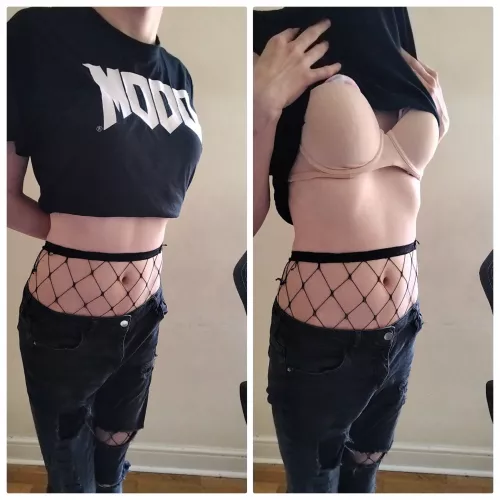 This sock filled bra really does make the text pop 😋 by BlooperNSFW