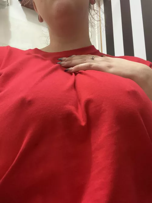 This soft shirt feels so nice. Should I go braless the rest of my day at work? by vannahrain