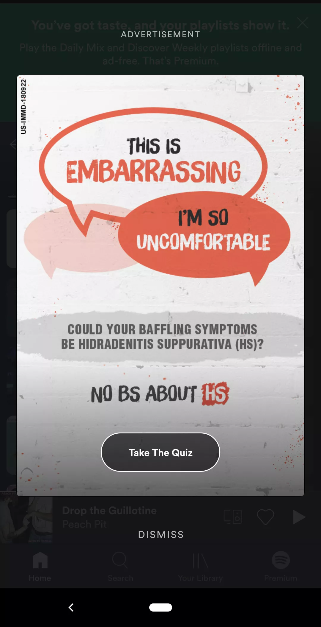 This suspiciously targeted Spotify ad 🤔 posted by msrebelchemist