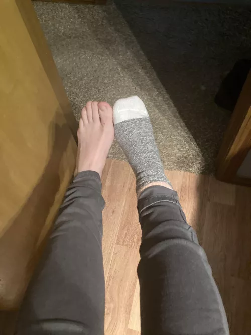 This time of year, socks are usually preferred. by reinynaturewalk