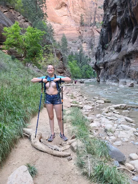 This trail was a bitch, but this boi didn't give up. Here's proof I made it. (Only finished 95% because my knee starting hurting) by bleedingpoppies