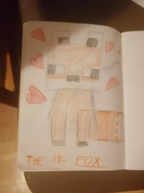This was a quick sketch of a Minecraft fox. Sorry for the bad quality 0~0 if yall want me to draw anything, gimmie some ideas lol! Thanks for the support on my last drawings, I appreciate it very much ❤️ by Kimiplayz