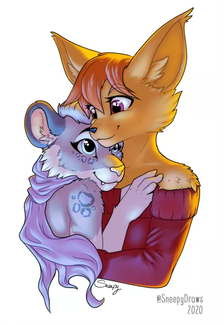 This was the prize for the winner of my giveaway over on Twitter (art by me, @sneepydraws on Twitter) by IncrediblySneepy