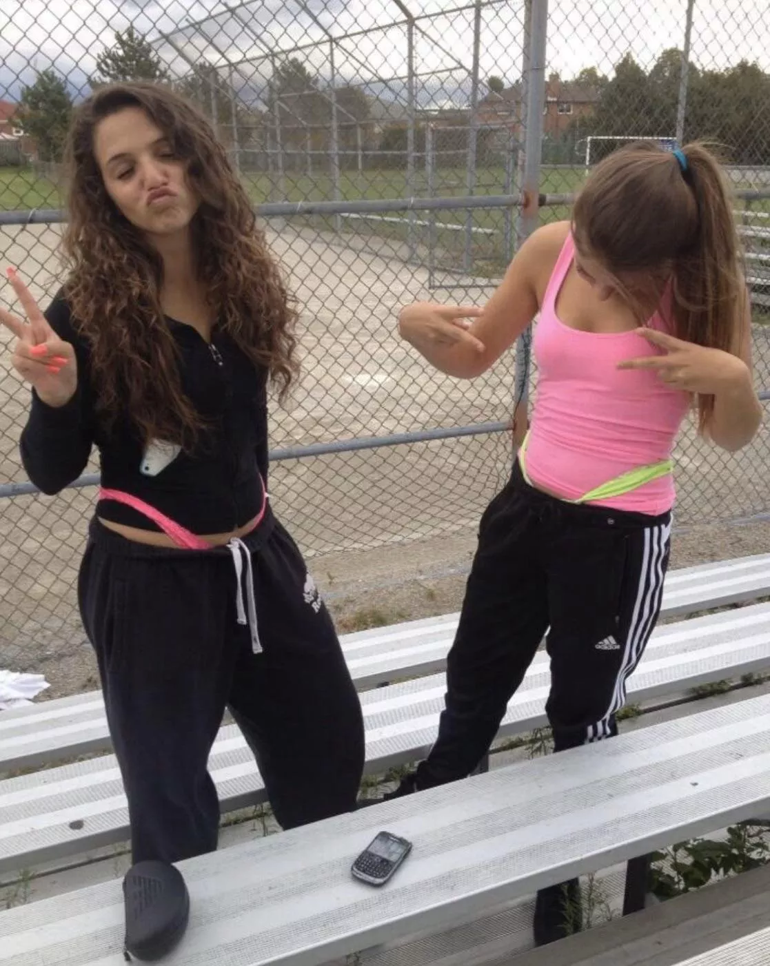 Thongs hanging out posted by localpantiegod