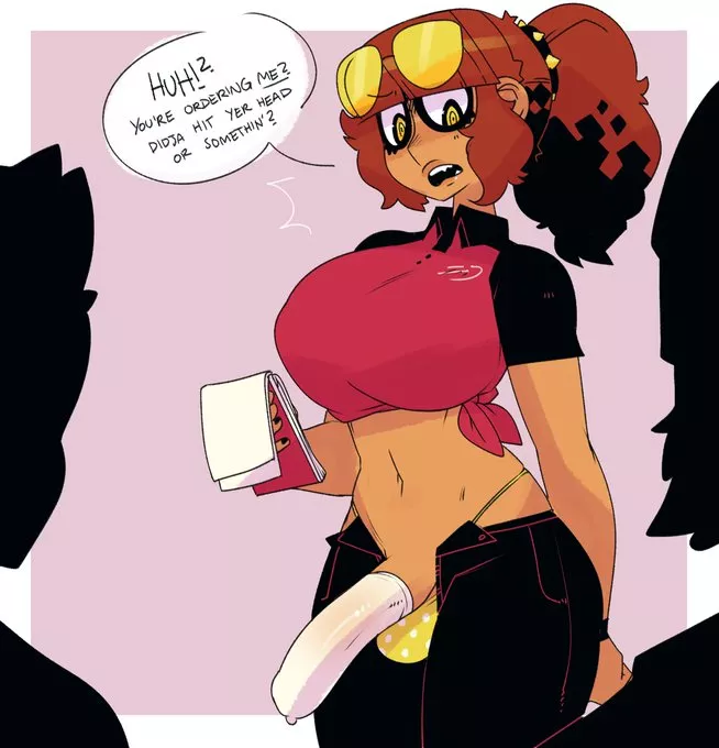 Thot Wings Manager Adjusting to Her New Server Position [Pepper] (gats) posted by Iamdoingathing