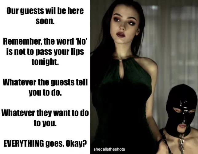 Though she hasn’t said who the guests are… 😶 by shecallstheshots